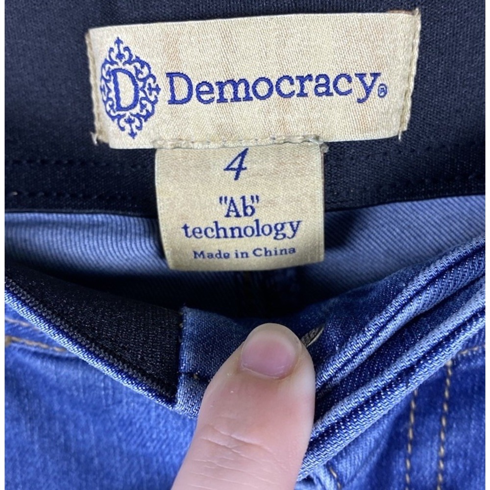 NWT Democracy "Ab"technology Jeans Womens 4 Slimming Ankle Length Model Off-Duty - Picture 6 of 10
